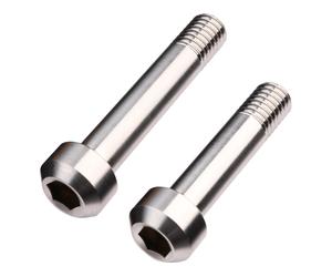 Burgtec Boulons de fixation d’amortisseur en titane pour Santa Cruz - Set 7 gris