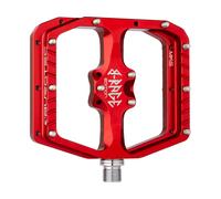 Burgtec Pédales plateforme Penthouse Flat MK5 Édition B-Rage rouge universal