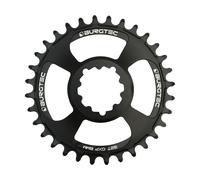 Burgtec Plateau 6 mm Offset Thick Thin pour SRAM 3-Bolt noir