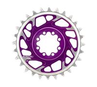 Burgtec plateau SRAM 8 trous thick-thin avec déport de 3 mm bleue/jaune/gris/violet/orange/rouge/noir