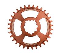 Burgtec Plateau Thick Thin avec décalage de 3 mm pour SRAM 3-Bolt brun