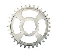 Burgtec Plateau Thick Thin avec décalage de 3 mm pour SRAM 3-Bolt gris