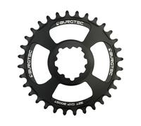 Burgtec Plateau Thick Thin avec décalage de 3 mm pour SRAM 3-Bolt gris