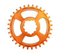 Burgtec Plateau Thick Thin avec décalage de 3 mm pour SRAM 3-Bolt orange
