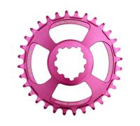 Burgtec Plateau Thick Thin avec décalage de 3 mm pour SRAM 3-Bolt violet