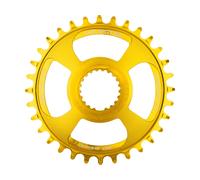 Burgtec Plateau Thick Thin pour Shimano DM M6100/M7100/M8100/M9100 jaune