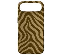 Burgundy and Golden Yellow Zebra Stripes Animal Print Coque pour iPhone Air
