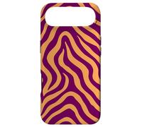 Burgundy and Golden Yellow Zebra Stripes Animal Print Coque pour iPhone Air