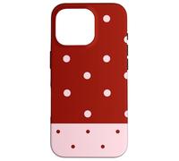 Burgundy and Pink Polka Dots Trendy Polkadots Aesthetic Coque pour iPhone 16 Pro