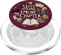 Burgundy Bookish Just One More Chapter Book Reading Occult PopSockets PopGrip pour MagSafe