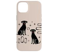 Burgundy Leopard Print Bow Trendy Girls Coquette Aesthetic Coque pour iPhone 14 Plus