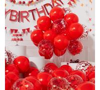 Burgundy Metallic Confetti Balloons Set Of 42 Birthday Balloons 12 Inches Brown Helium Balloons Girl Woman Inflatable Balloon Decoration For Wedding Valentine'S Day Graduation