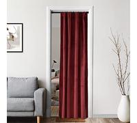 Burgundy Red Valentines Door Doorway Velvet Luxury Curtains for Living Room,Romantic Vintage Portiere Fake Temporary Tapestry Drapery Blocker Draft Curtain Divider for Backdrop Cover Movie Theatre,80L
