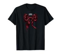 Burgundy Satin Bow Serpent Snake Venomous Sweetness Gothic T-Shirt