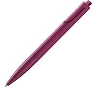 Burgundy Stylo À Bille - Stylo À Bille Avec Corps Triangulaire En Plastique - Clip Émergeant Du Contour Du Corps - Avec Recharge Grande Capacité M 16 En Largeur De Trait M En Noir