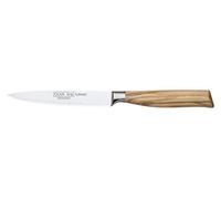 Burgvogel Solingen Couteau à Larder 12 cm en Bois d'olivier forgé, Oliva Line, Inoxydable, Couteau de Cuisine Allemand, Brillant, Tranchant