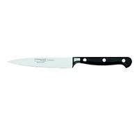 Burgvogel Solingen Couteau à Larder Comfort Line forgé 12 cm, Inoxydable, Lavable au Lave-Vaisselle, Couteau de Cuisine de Haute qualité, riveté, Noir