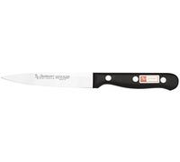 Burgvogel Solingen Couteau à Larder Serie 4000, 12 cm Inoxydable, Lavable au Lave-Vaisselle, Couteau d'office Tranchant riveté, Noir