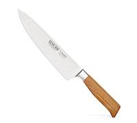 Burgvogel Solingen Couteau de Chef 23 cm en Bois d'olivier forgé, Oliva Line, Inoxydable, Couteau de Cuisine Allemand, Brillant, Tranchant 6860.926.23.0
