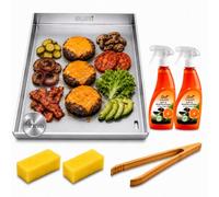 BURI 1 lot de plaques de 30 x 37 cm, compatible avec Char-Broil Essential 3 G/4 G