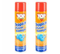 BURI 1 x 600 ml de nettoyant pour tapis et tissus - Mousse active avec rafraîchissement des couleurs - Profondeur des fibres - Nettoyant pour tapis et tissus d'ameublement (2 pièces)