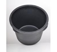 BURI 10x seau à mortier rond 65 litres noir