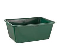 BURI Bac à gibier XXL Grand Bac 90 litres en plastique carré - Récipient en plastique pour jardin, bac à nourriture, abreuvoir, bassin d’eau vert