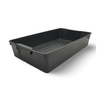 BURI Bac en plastique multifonctionnel 58 x 32 x 11 cm - Convient pour usage alimentaire - Idéal comme collecteur d’huile ou bac à déjections