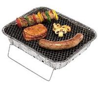 BURI Barbecue jetable au charbon de bois et aluminium - 600 g