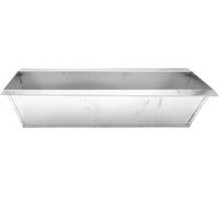 BURI Jardinière pour europalettes 1-6 pièces zinguée noire balcon Jardinière, Variante:Métal zingué - 1 pièce
