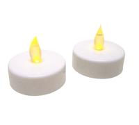 BURI Jumbo Lot de 2 bougies chauffe-plat à LED avec piles