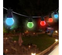 BURI Lichterkette LED Biergarten 20 Lumières Chaîne Extérieure Partydeko