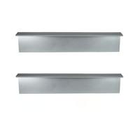 BURI Lot de 2 éléments latéraux de clôture pour escargots de 100 x 20 cm chacun - Extensible et robuste - Protection efficace contre les escargots en métal pour parterres de fleurs, pots de légumes et