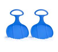 BURI Lot de 2 glisseurs en plastique pour enfants - 53 x 34 cm - Pour toute la famille - Luge légère pour l'hiver et la neige - Convient pour adultes