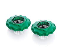 BURI Lot de 2 pots de fleurs flottants pour bassin de jardin, île flottante, racine koï, plantes ornementales, panier à plantes