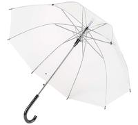 BURI Parapluie transparent et résistant aux tempêtes - Parapluie automatique de 88 cm de diamètre - Coupe-vent et stable - Cadeau de mariage