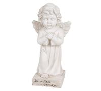 BURI Statue D’ange Debout Pierre De Prière 56 Cm Figurine De Tombe Décor