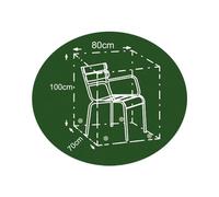 BURI Unbekannt Housse de protection pour chaise de jardin Anthracite 80 x 70 x 100 cm