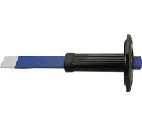 Burin à fente/plat Largeur de coupe 26 mm 26 x 7 mm avec protection de la main Acier au chrome-vanadium
