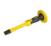 STANLEY 4-18-332 Ciseau Plat 30,5 cm - Gamme FATMAX - - Acier Chrome Vanadium - Tète Parabolique- Poignée Bi matière pour Plus de Confort - Protège main - Pointe Très Solide et Tranchante