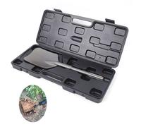 Burin à pelle SDS HEX - 400 x 130 mm - Embout hexagonal HEX Burin d'asphalte large - Bêche à argile - Peut être utilisée