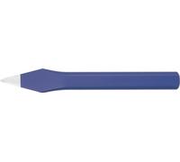 Burin cruciforme longueur totale 250 mm 23 x 13 mm ovale plat Acier au chrome-vanadium durci à l'air