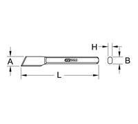 KS TOOLS Burin/ciseau 162.0271