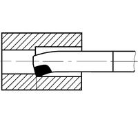 Burin de tournage HM DIN4973 droit 12x12x180mm P25/30WILKE