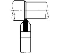 Burin de tournage HM DIN4975 25x16x140mm P25/30 WILKE