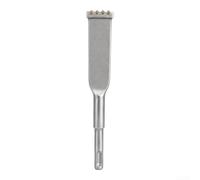 Burin Plat 4 Dents Acier Pour Marteau 250mm(200mm) | Tête 4 dents, acier alliage dur, pour idéal béton haute résistance, pierre, démolition rapide