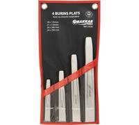 Burin plat de mécanicien 18-21-26-29mm - pochette de 4 pcs DRAKKAR TOOLS - 13550