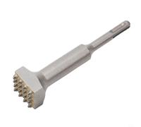 Burin Pointe Carbure 16 Dents Pour Marteau | Acier allié 45CR, tête carbure dure, résistance pour usure, pour béton et pierre, tige pour sds Plus