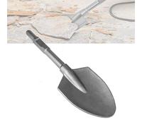 Burin SDS HEX, Pelle de 44 x 14 cm en Acier 40CR pour Pic Électrique 65A, Burin SDS HEX avec Douille Hexagonale pour Creuser le Béton, Enlever les Carreaux et les Sols Compactés