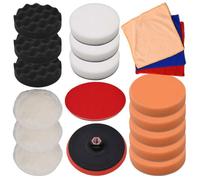 BURKE@ Ensemble de tampons de polissage 18 pcs 150 mm 0.8 kg desgin classqiue A14892